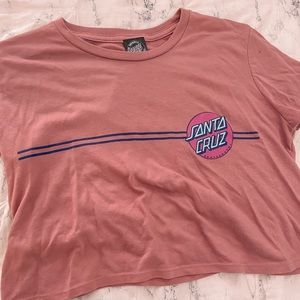 santa cruz cropped tee